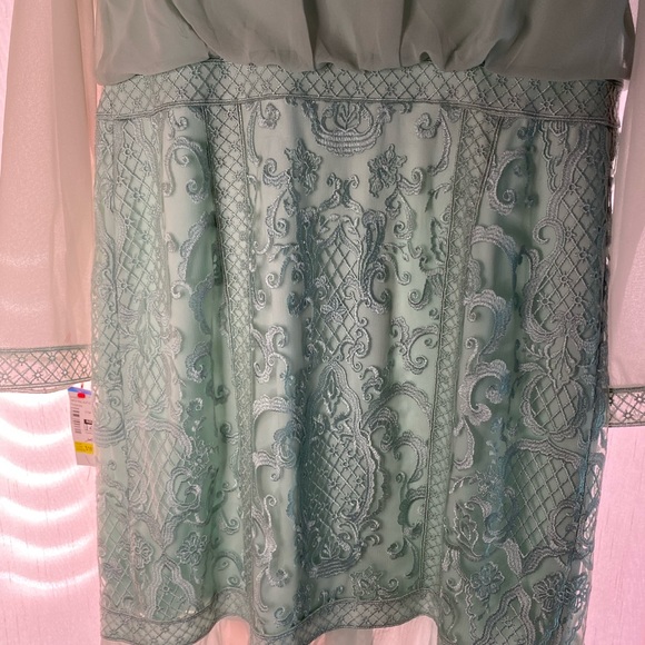 Blue Sequence Dress with Side Split - Picture 8 of 11